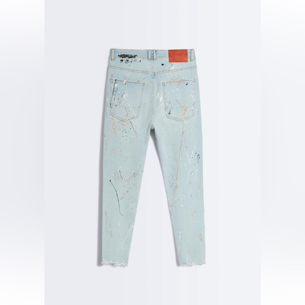 ZARA RIPPED SLIM JEANS - Picture 6 of 8